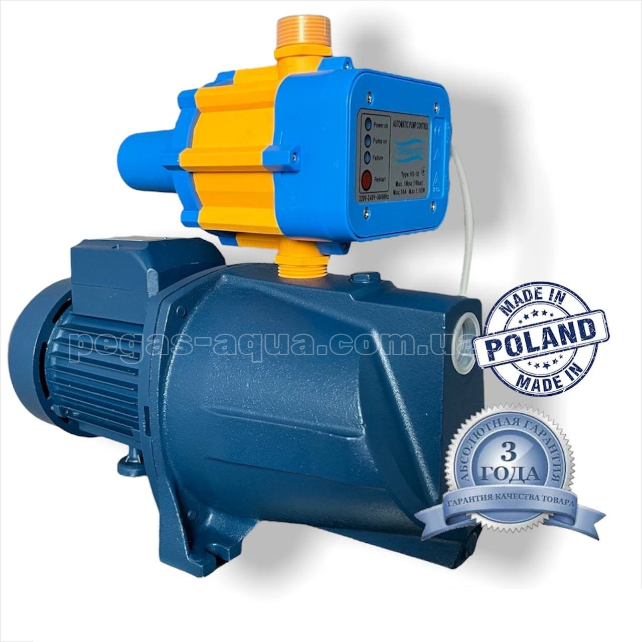 Насосна станція Forwater JSWm 15M 1.5кВт з автоматикою PC-10 гарантія 3 роки, фото 1