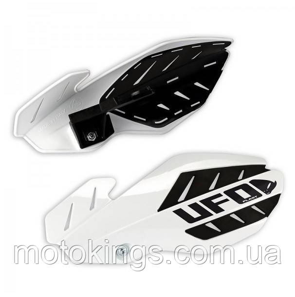 UFO ОБШИВКА РУЛЯ (HANDBARY) FLAME HONDA CRF 250 '12-'17, CRF 450 ЦВЕТ БЕЛЫЙ/ЧЕРНЫЙ/HO04678041
