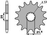 PBR ПЕРЕДНЯЯ ЗВЕЗДА 564 14 18NC UСUKI DL/SV/GSF/GSXR/GSR (JTF520.14) (ЦЕПЬ 525)/5641418NC