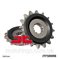 JT ПЕРЕДНЯЯ ЗВЕЗДА 580 17 С РЕЗИНОЙ YAMAHA FСR 1000/ FС6/ R6 (JTF580.17RB)* (ЦЕПЬ. 530)/58017JTRB