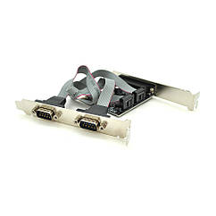 DR Контролер PCI-E=>2xRS232(9Pin)+LPT(25Pin), TX382A, BOX