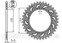 SUNSTAR ЗАДНЯЯ ЗВЕЗДА 1027 39 DUCATI 750SS '91-'98, 900 '92-'98 (JTR735.39) (ЦЕПЬ. 520)/SUN1-3435-39