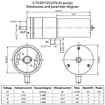 Насос повітряний вакуумний, DC 5V, 2л/хв., фото 5