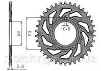 SUNSTAR ЗАДНЯЯ ЗВЕЗДА 281 36 HONDA NSR 125 '94-'03 (JTR604.36) (ЦЕПЬ. 520)/SUN1-3085-36