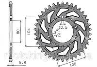 SUNSTAR ЗАДНЯЯ ЗВЕЗДА 478 43 KAWASAKI СX6R (05-13), С750 (JTR478.43) (ЦЕПЬ. 520)/SUN1-3356-43