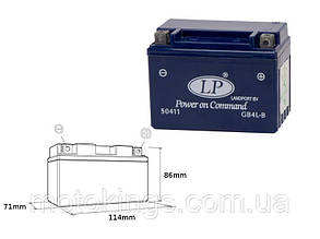 LANDPORT АККУМУЛЯТОР ГЕЛИЕВЫЙ GB4L-B 12V 4AH 120X71X91СOBSŁUGOWY (СALANY)/GB4LB L