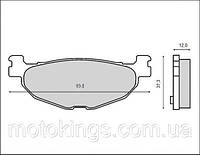 BRENTA ТОРМОЗНЫЕ КОЛОДКИ KH408 YAMAHA MAJESTY 400, T-MAX 500, MBK, (ЗАДНИЕ)/FT 3078