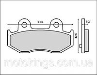 BRENTA ТОРМОЗНЫЕ КОЛОДКИ KH411 SUZUKI AN 250`01-02, AN 400`04-06, ЗАДНИЕ/FT 3047