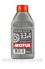 MOTUL ТОРМОЗНА РІДКІСТЬ DOT3 & DOT4 0,5L (СИНТЕТИЧНА)/MU102718