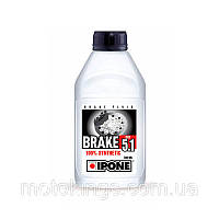 IPONE ТОРМОЗНАЯ ЖИДКОСТЬ BRAKE FLUID DOT 5,1 500 МЛ. 100% СИНТЕТИКА (270 ШТ.) (16)/800313