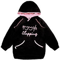 Худі дитячий для дівчинки GABBI TL-19-37 Написи Чорний на зріст 104 (11857)