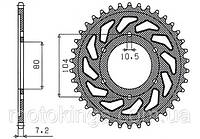 SUNSTAR ЗВЕЗДА ЗАДНЯЯ 4359 41 KAWASAKI ZX 9R '02-'03, ZX 10 '08-'14, Z1000 SX/SUN1-4347-41