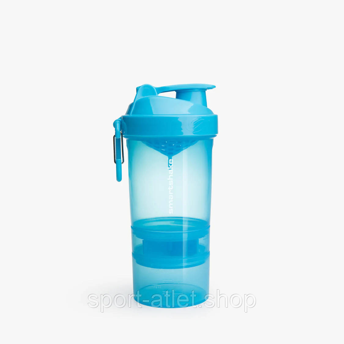 Шейкер Smart Shake Original2GO 600 мл, Neon Blue, фото 1