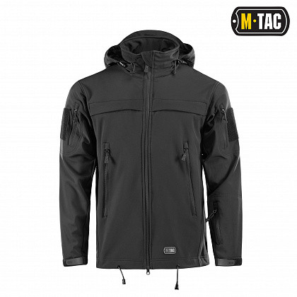 Мембранна тактична куртка флісова M-Tac Soft Shell Police, колір чорний L, весна/осінь, унісекс, фото 1