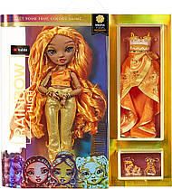 Лялька Рейнбоу Хай Rainbow High Fashion Doll Meena Fleur Saffron Gold шафран