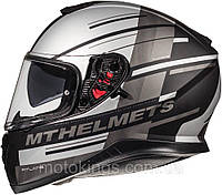 Шлем MT HELMETS ИНТЕГРАЛЬНЫЙ THUNDER 3 SV SV PITLANE цвет серый мат/MT10555072233/XS