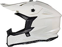 Шлем MT HELMETS CROSS FALCON SOLID цвет белый глянец/MT11190000007/XL