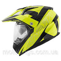 ШЛЕМ KAPPA KV30 ENDURO FLASH DUAL OFF ROAD ЖЕЛТЫЙ FLUO/ЧОРНЫЙ XS/54 -/HKKV30FFHYB54