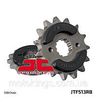 JT ПЕРЕДНЯЯ ЗВЕЗДА 513 16 С РЕЗИНОЙ KAWASAKI/SUZUKI/YAMAHA/CAGIVA (JTF513.16RB)*/51316JTRB