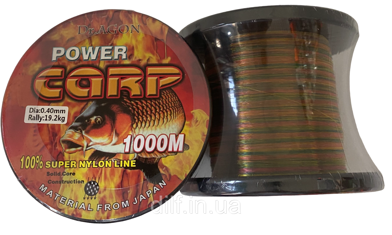 Волосінь Dr.AGON Power Carp 1000m 0.25-0.40, фото 1