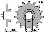 PBR ЗВЕЗДА ПЕРЕДНЯЯ 2180 12 18NC POLARIS 250/300/325/400/500 (ЦЕПЬ. 520) (JTF3221.12)/21801218NC