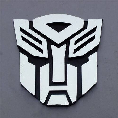Металева 3д наклейка Трансформери RESTEQ 60x70 мм. Автоботи металева наклейка Transformers