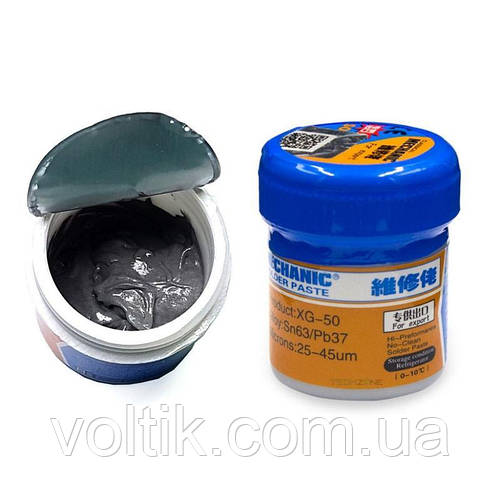 Купить Паяльная паста MECHANIC XG-50, флюс для пайки SMD BGA, 35г с ...
