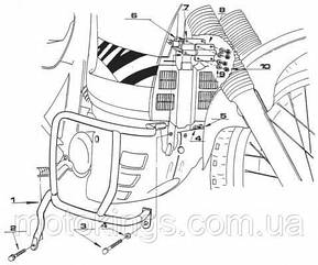 ЗАХИСТ ДВІГАТЕЛЯ A HONDA XL 600V TRANSALP (97-99) (TN363)/KN22