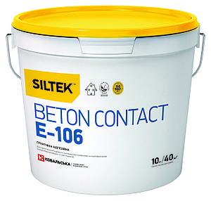 SILTEK BETON CONTACT E-106 Ґрунтівка адгезійна бетон контакт 10 л