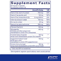 Комплекс підтримки щитоподібної залози, Thyroid Support Complex, Pure Encapsulations, 120 кап. BX769, фото 3