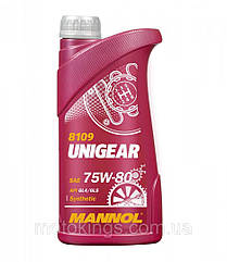 MANNOL UNIGEAR 75W80 API GL4/GL5 — ТРАНСМІСІОННЕ МАСЛО SEMISYNTETIC 1L (75W-80) (8109)/MN8109-1