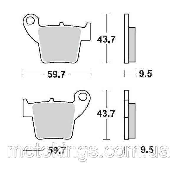 MOTO-MASTER КОЛОДКИ ТОРМОЗНЫЕ KH346 SINTER METAL RACING: 12 ) CR 125-250, CRF 450/M094312