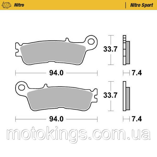 MOTO-MASTER КОЛОДКИ ТОРМОЗНІ RACING SINTER METAL SOFT: 22 YAMAHA YZF 250,WRF 450, YZF 450/M099822