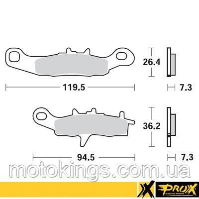 PROX КОЛОДКИ ТОРМОЗНЫЕ KH258/KH349 KAWASAKI KX, SUZUKI RM 85, KAWASAKI KFX 450R, KVF 650 /37.106202