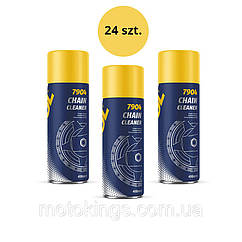 MANNOL CHAIN CLEANER 400ML — СПРЕЙ ДЛЯ ОЧИЩЕННЯ ЦЕПІ (7904) — КОРОБКА 24 ШТ./MN7904/24