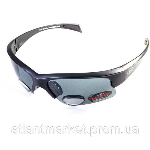 Очки BluWater Bifocal-2 (+3.0) Polarized (gray) черная бифокальная ...
