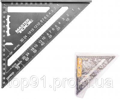 Угольник плотника Mastertool Swanson алюминиевый 180 мм (30-3518), фото 1