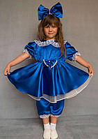 Мальвина. Детский карнавальный костюм (синий)