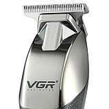 Машинка для стриження волосся тример VGR V-171 з USB зарядкою, фото 3