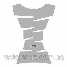 OXFORD TANKPAD VINYL JAGGED НАКЛЕЙКА НА БАК КОЛІРЯ СЕРЕБРЯНИЙ/OX545