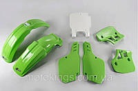 Комплект пластика UFO KAWASAKI KX 250 '89, цвет зеленый (KA189E999)/KAKIT189999