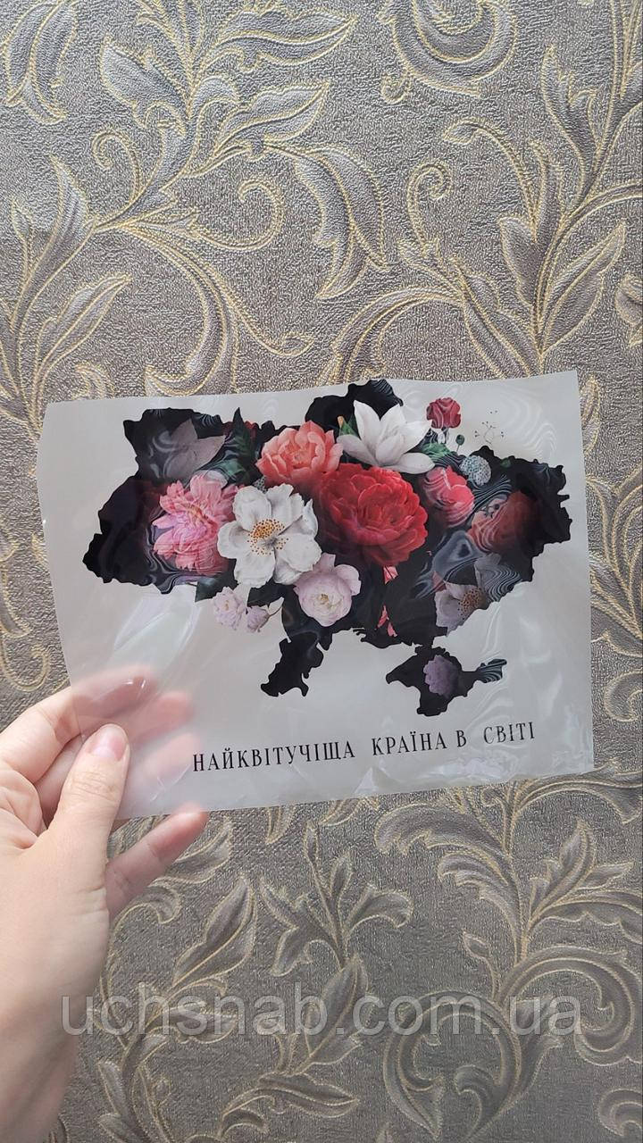 Термонаклейка для одягу Найквітуча країна у світі міні