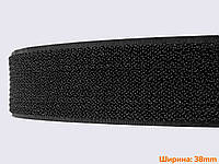 Моно липучка 38мм черная 100% нейлон для обуви рюкзаков сумок одежды nb-5601