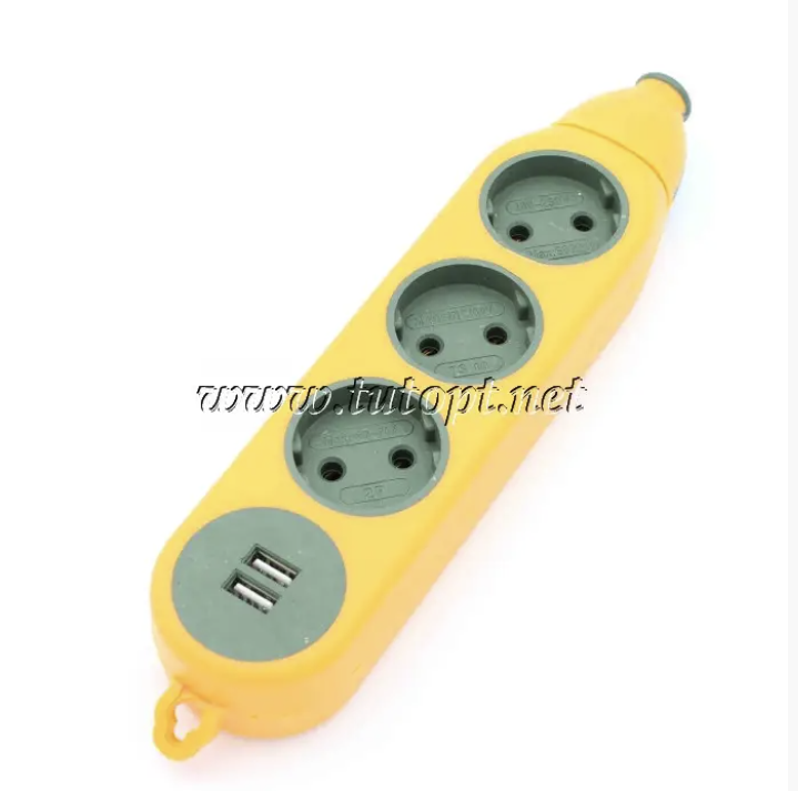 Колодка "Advanced" під подовжувач 6 гнізд + USB 16А-220V