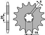 PBR ЗВЕЗДА ПЕРЕД 2033 12 18NC GAS GAS 125/250 PAMPERA 97-02 (ЦЕПЬ 520)/20331218NC