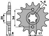 PBR ЗВЕЗДА ПЕРЕД 267 14 18NC CB 250/ XL 350 R (ЦЕПЬ 520)/2671418NC