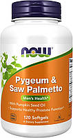 Специальный продукт NOW Pygeum & Saw Palmetto Softgels 120 капсул (4384304602)