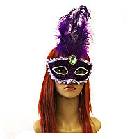 Венецианская маска Летиция (30см) фиолетовая