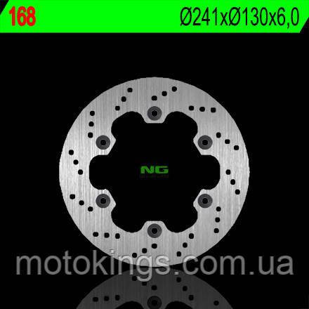 NG ТОРМОЗНОЮ ДИСК ЗАТ KAWASAKI GPX 600R '88-'96 (241X130X6) (4X10,5MM)/NG168