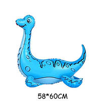 Шарик ходячка Плезиозавр голубой (58×60)